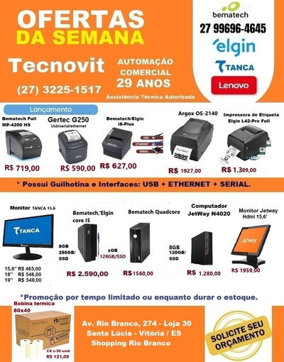Ofertas Impressoras e Computadores
