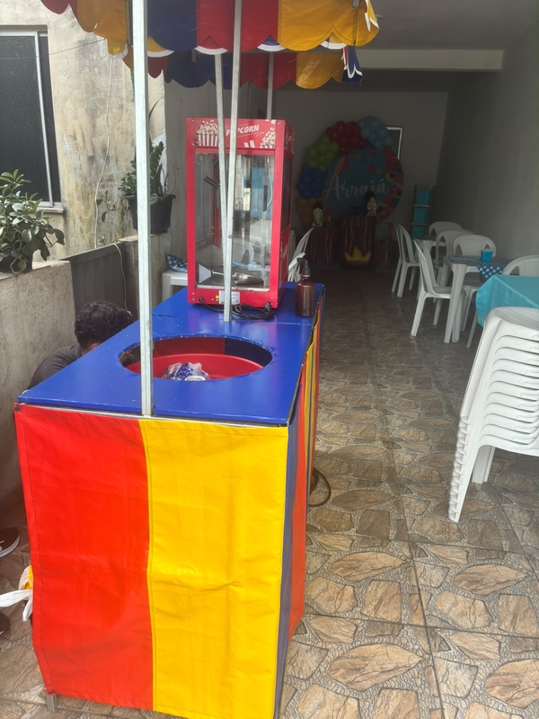 Aluguel de Algodão Doce e Pipoqueira