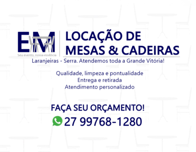 EM Locação de Mesas e Cadeiras